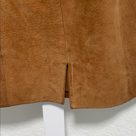Leather by Wilsons Tan Genuine Leather Pencil Skirt Size 2 - Picture 5 of 8